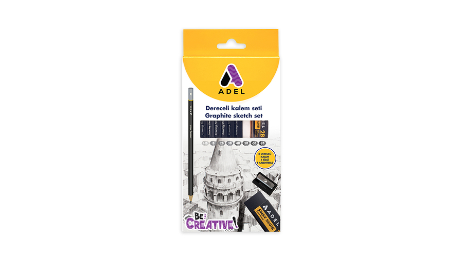 Graphite Sketch Set, 8 Pcs
