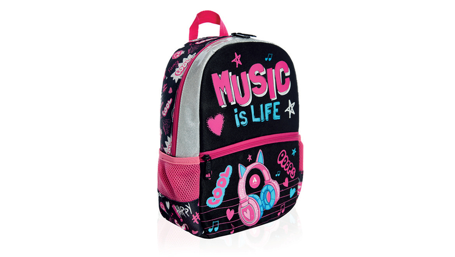 Jr. Mini School Bag, Music Is Life
