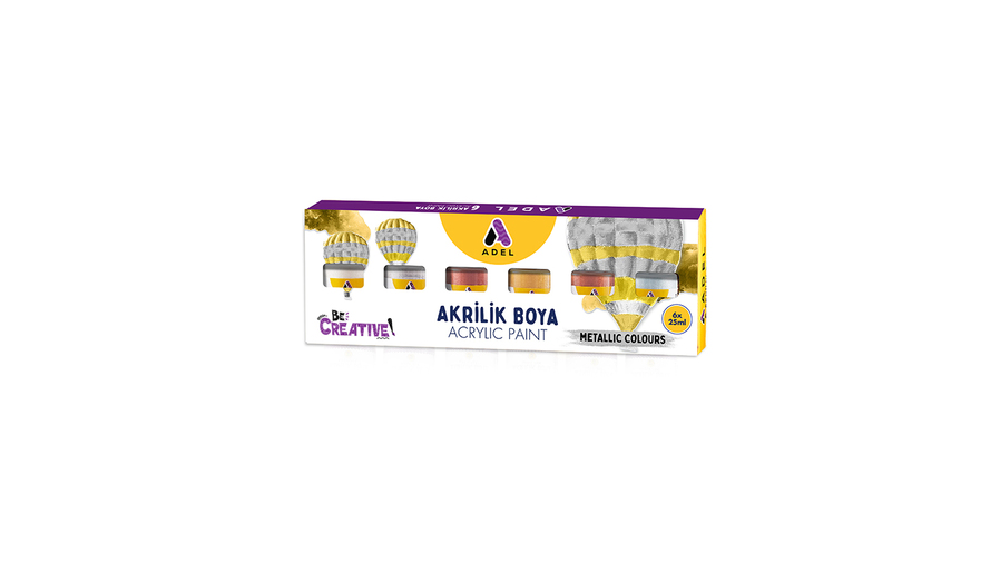 Acrylic Paint, Metallic Colors, 25 ml