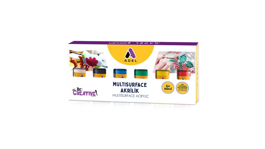Multi-Surface Acrylic Paint, Classic Colors 60 ml