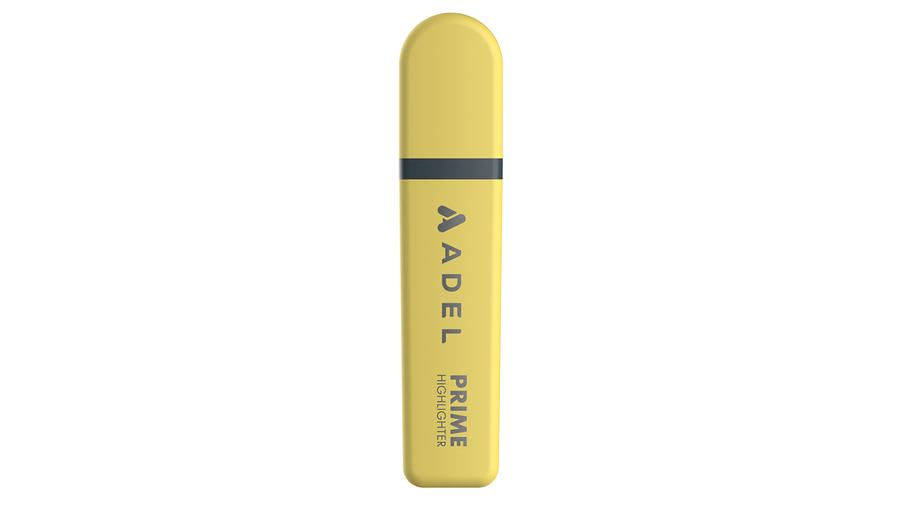 Prime Highlighter, Pastel Yellow, 12 Pcs.