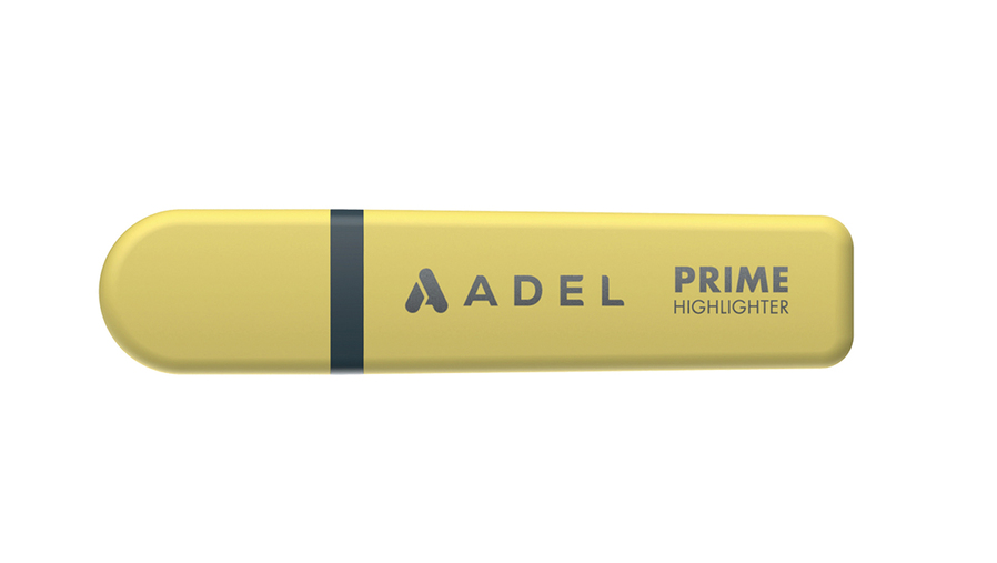 Prime Highlighter, Pastel Yellow, 12 Pcs.