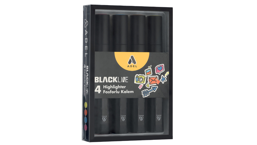 Blackline Highlighter, 4 Sets