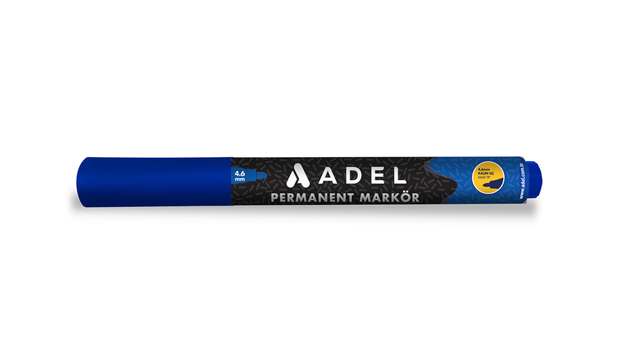 Permanent Marker, Round Tip, Blue
