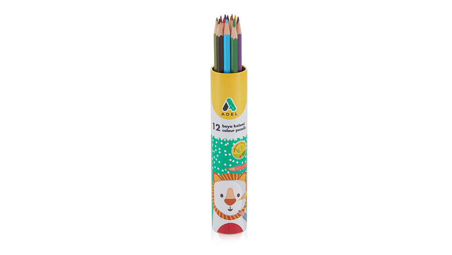 12 Color Colour Pencil, Metal Tube 