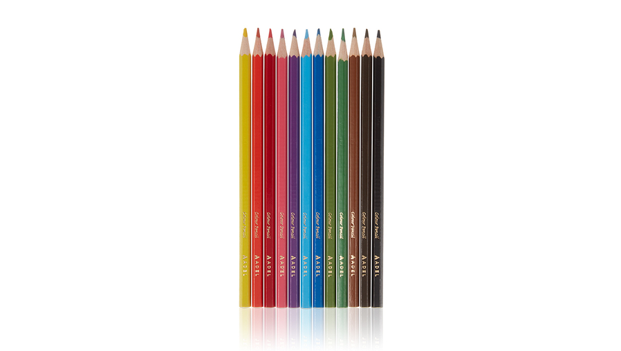 12 Color Colour Pencil, Metal Tube 