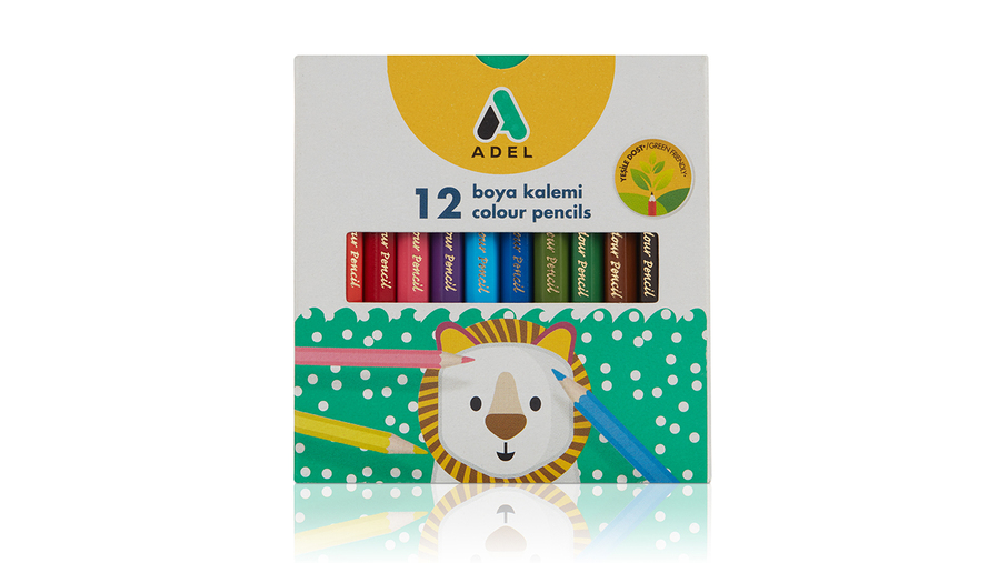 12 Color Colour Pencil, Half Lenght 