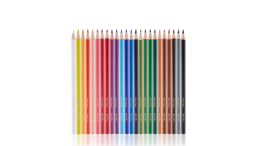  24 Color Colour Pencil, Metal Tube 
