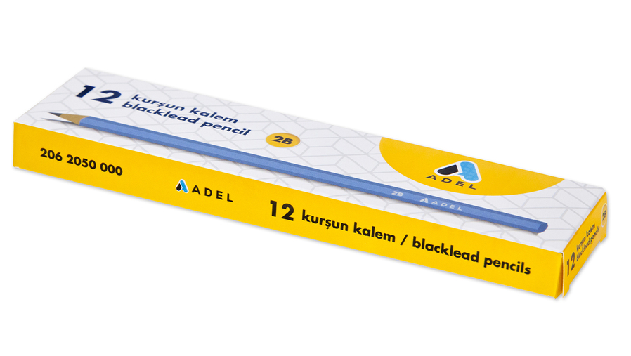 Basic Blackleaad Pencil, 2B, 12 pcs 