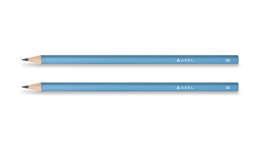 Basic Blackleaad Pencil, 2B, 12 pcs 