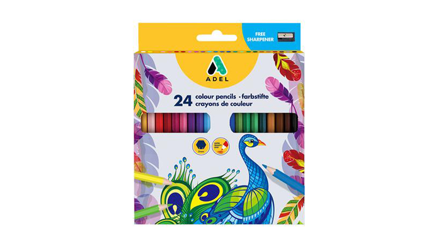 24Colour Pencils with Sharpener
