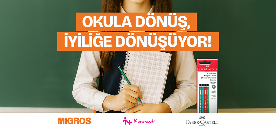 Faber-Castell ve Migros’tan Koruncuklara destek